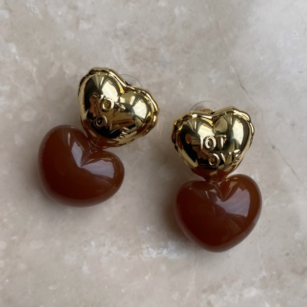 Marka Model Hot Love Küpe- Kahve