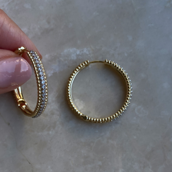 Özel Seri Taşlı Halka Küpe