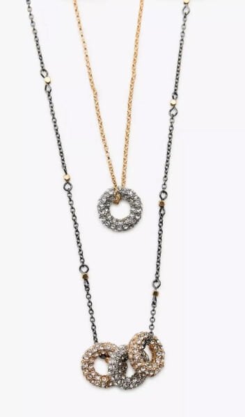 Marka Model İkili Halka Kolye