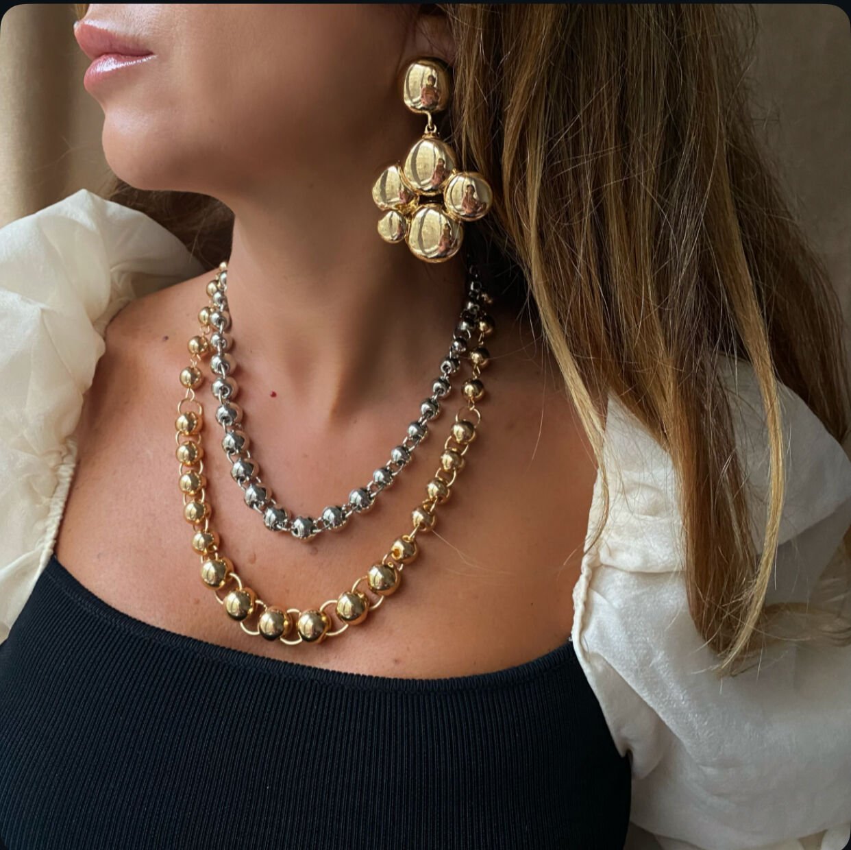 Marka Model ikili Kolye