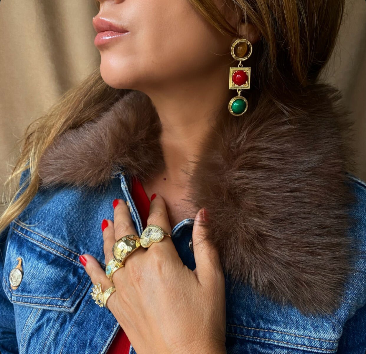 Marka Model Renkli Küpe