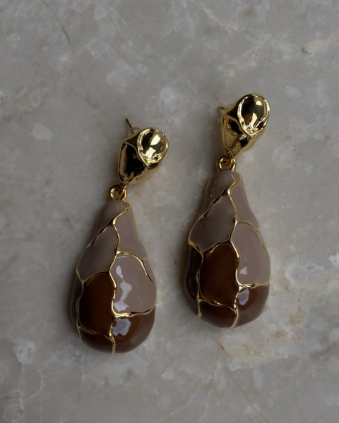 Marka Model Kahve Damla Küpe