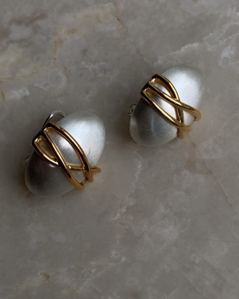 Özel Seri Parlak Gold Oval Küpe-2,5cm