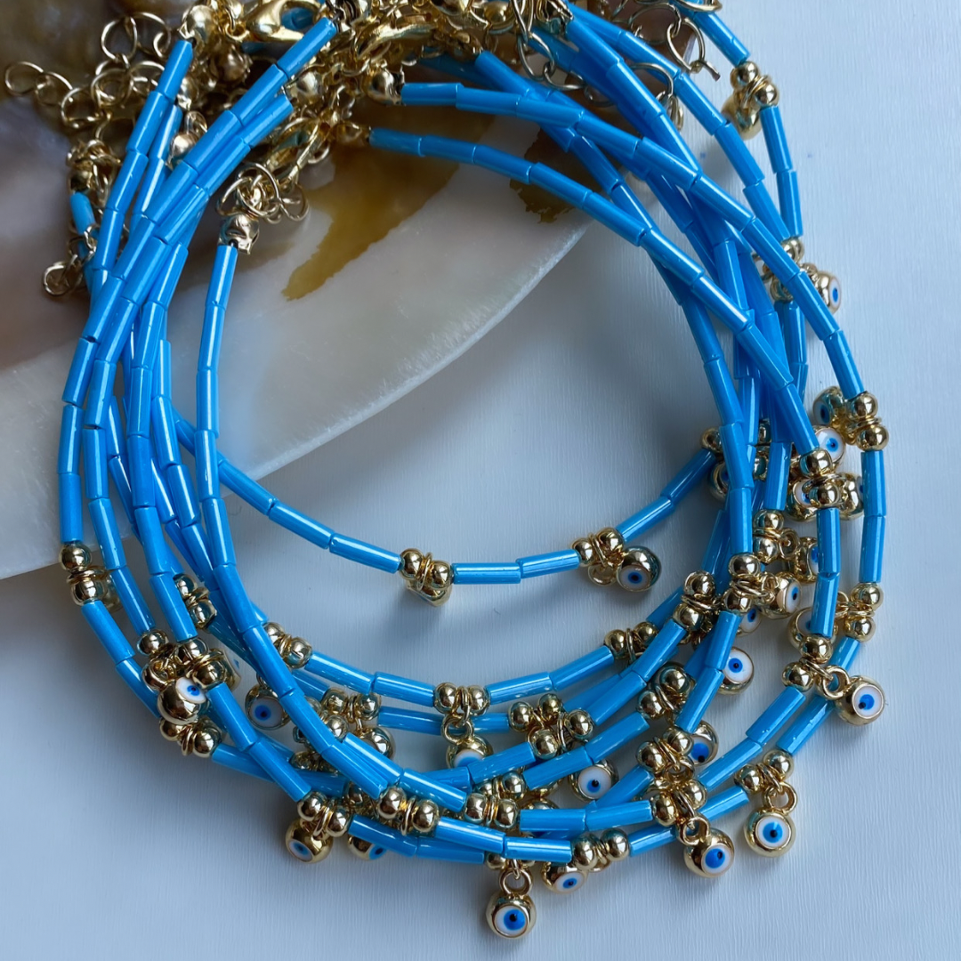 Mavi Nazar Detaylı Halhal