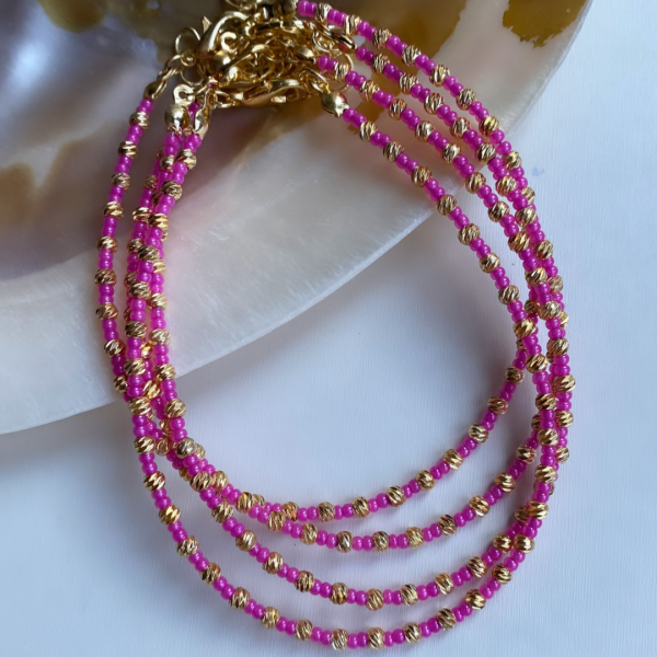 Pembe Dorika Detaylı Halhal