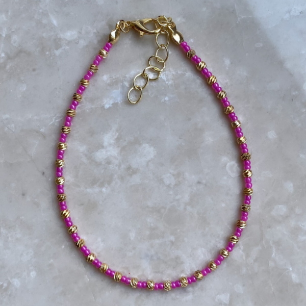 Pembe Dorika Detaylı Halhal