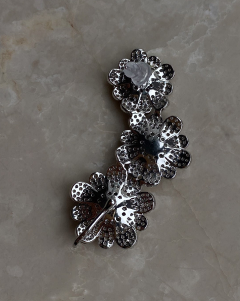 Marka Model Ful Taş İnci Detaylı Kıkırdaklı Küpe