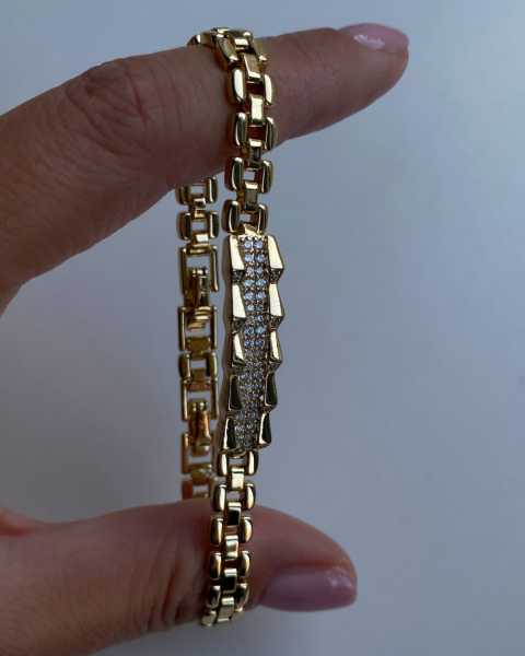 Özel Seri Ortası Taş Detaylı Bileklik