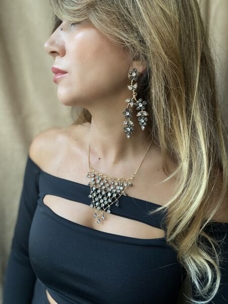 Marka Model Taşlı Kolye