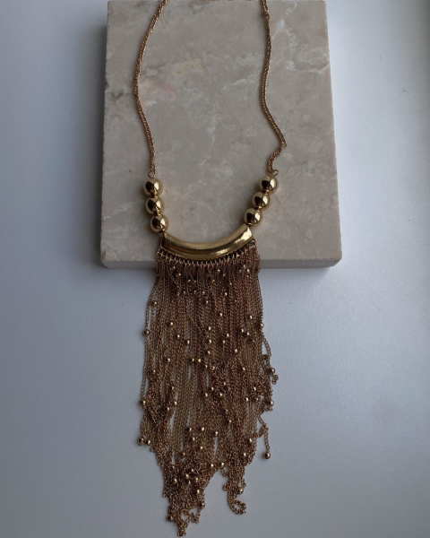 Marka Model Topçuk Detaylı Zincir Kolye