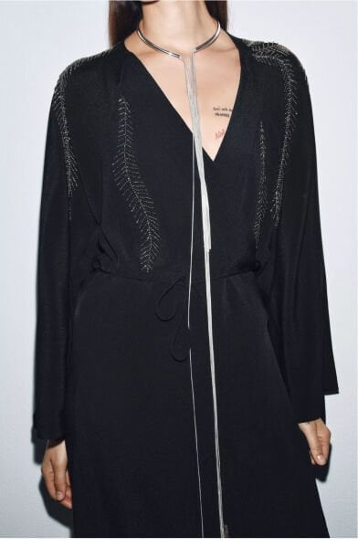 Marka Model Uzun Zincirli Choker Kolye