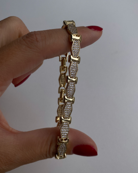 Özel Seri Taşlı  Baklava Bileklik