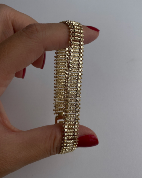 Özel Seri Ortası Parlak Silindir Bileklik