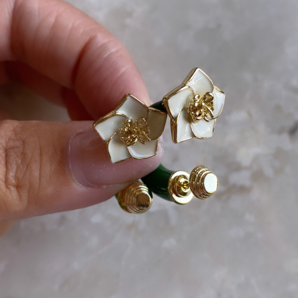 Botte Yeşil Halka Küpe