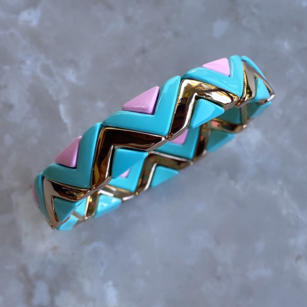 Marka Model Pembe Gold Lastikli Bileklik