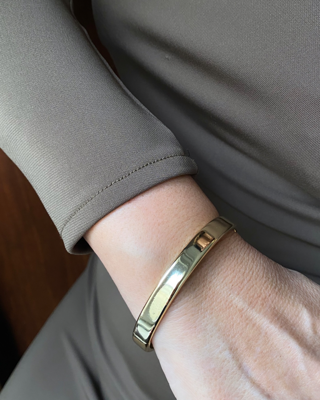 Özel Seri 14K Gold Kalın Kelepçe Bileklik