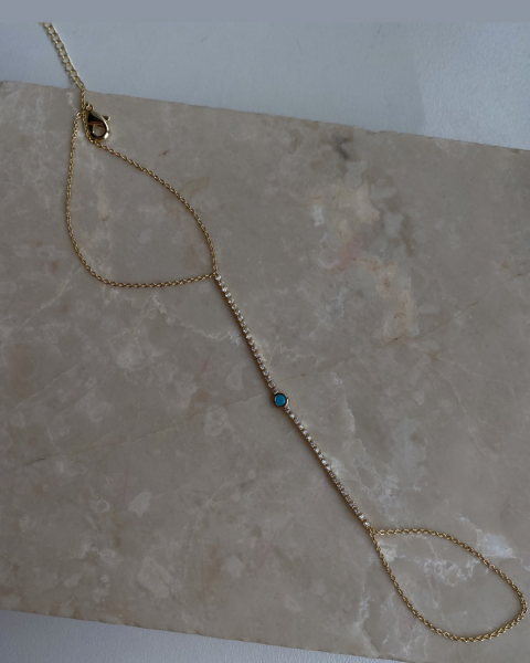 Mavi Taşlı Su Yolu Detaylı Şahmeran