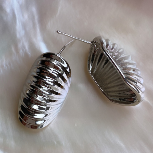 İthal Hailey Çizgi Küpe-Silver