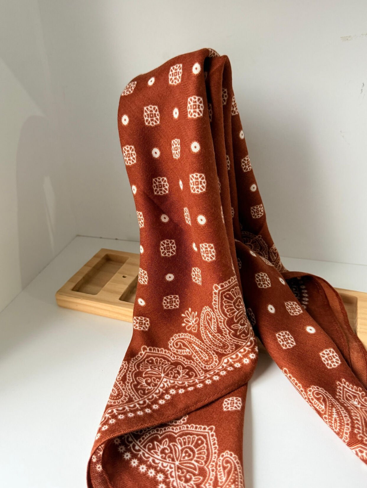 Hardal Etnik Desenli Şal 70*70