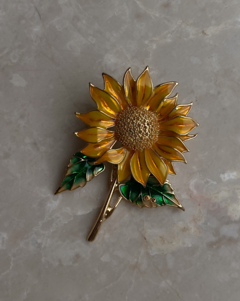 Ay Çiçeği Broş
