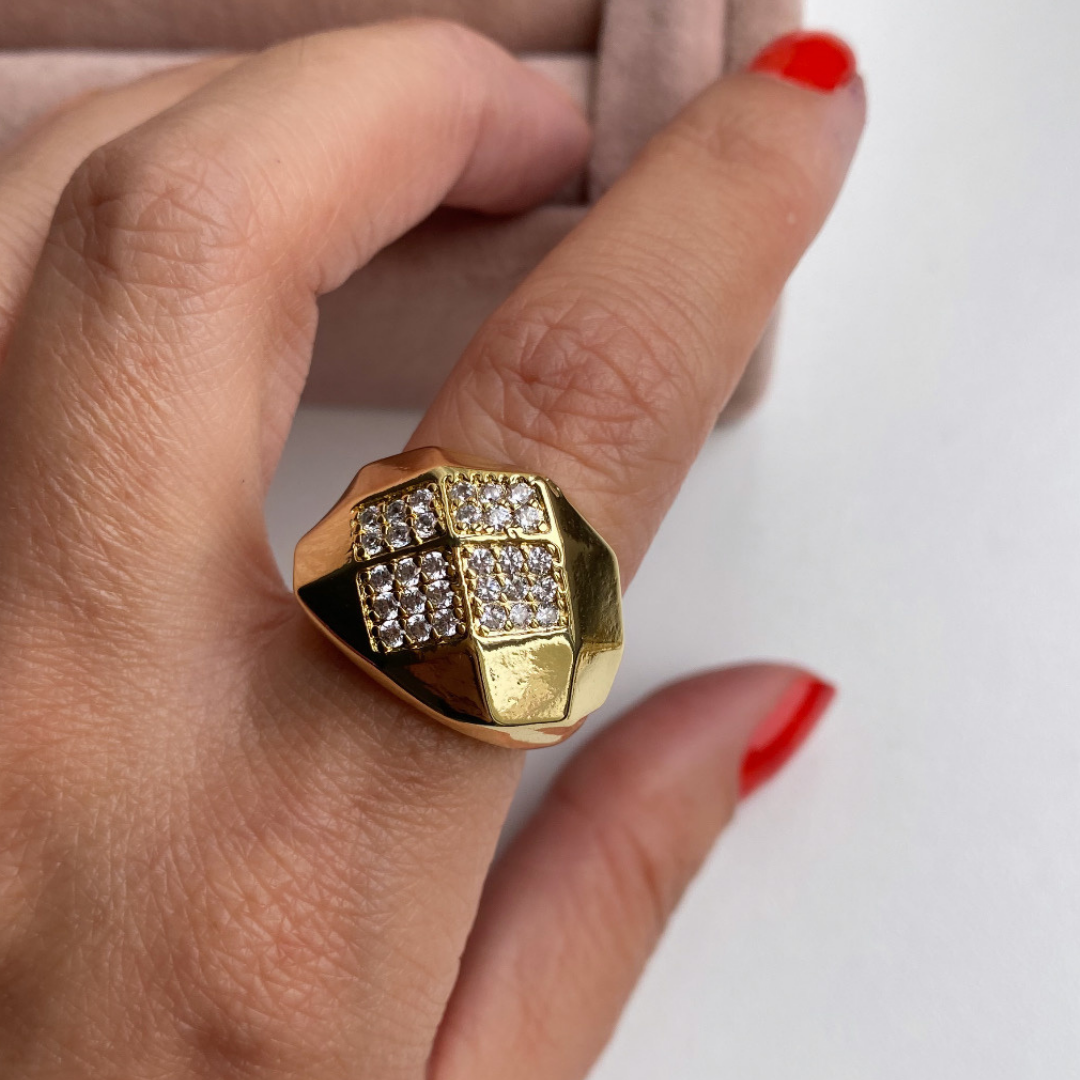 Ayarlanabilir Tasarım Baklava Yüzük