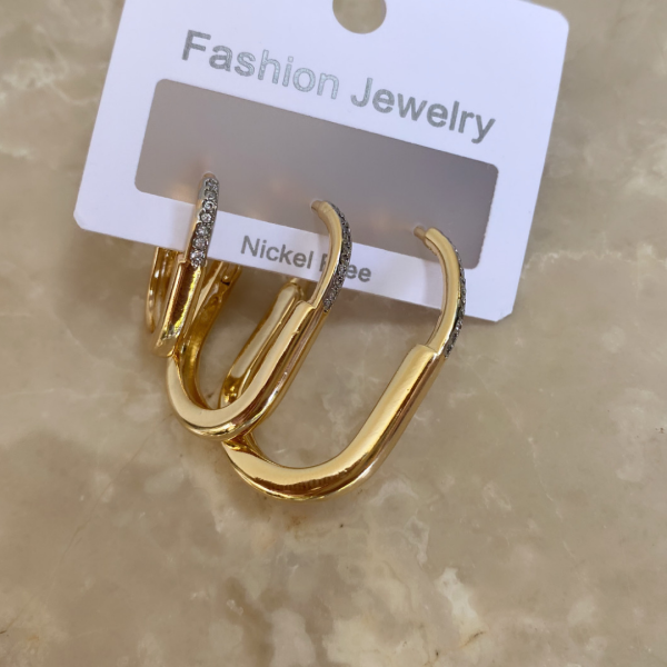 Özel Seri Taşlı Tify Üçlü Set Küpe