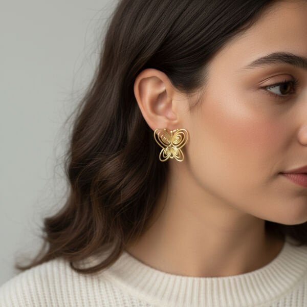 Füsun Kelebek Küpe