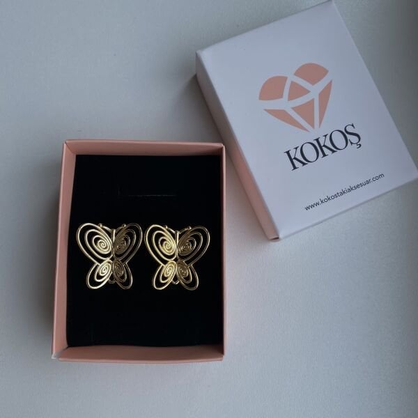 Füsun Kelebek Küpe