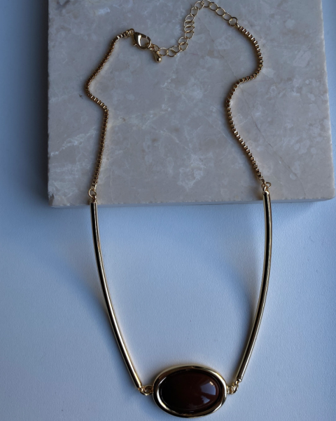 Altın Kaplama Kahve Kolye