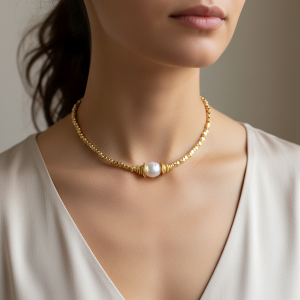Gold İnci Kolye