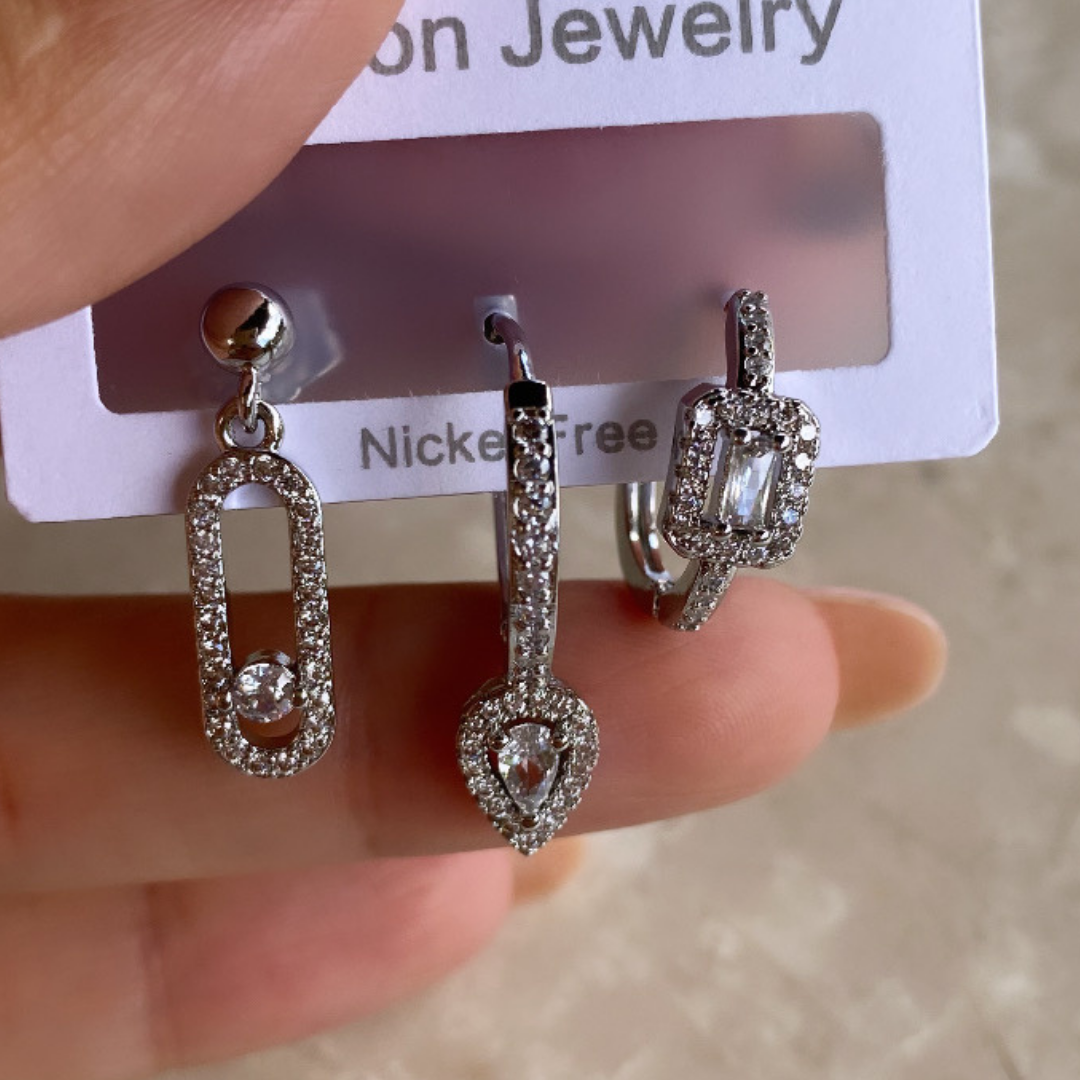 Mes Üçlü Set Küpe