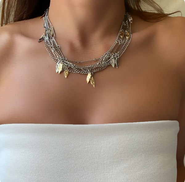 Marka Zincir Choker Kolye