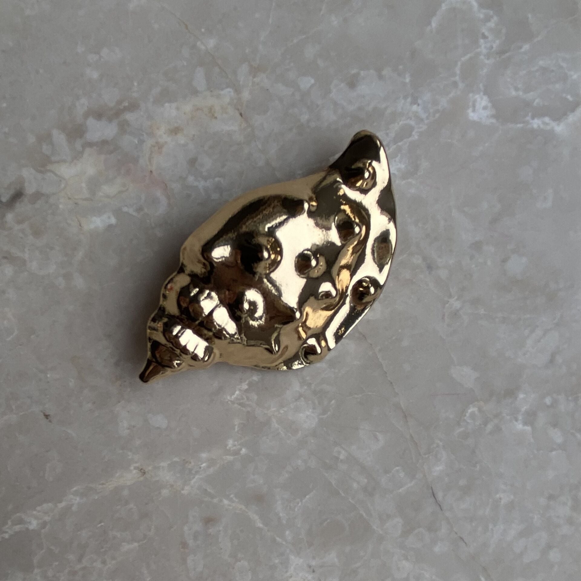 Gold Deniz Kabuğu Broş