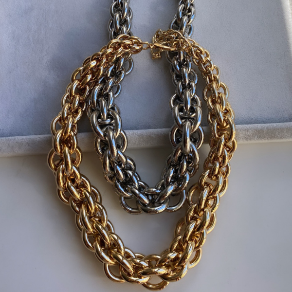 Altın Kaplama Halka Zincir Kolye