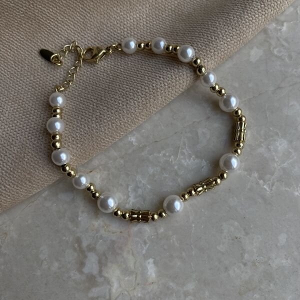 Özel Seri İncili Topçuk Bileklik