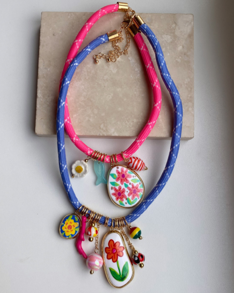 Marka Renkli Charm Kolye