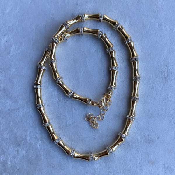 Altın Kaplama Gold Taşlı Kolye