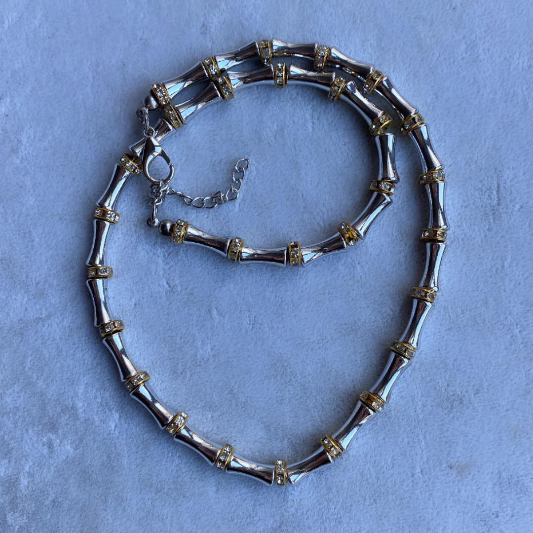 Altın Kaplama Silver Taşlı Kolye