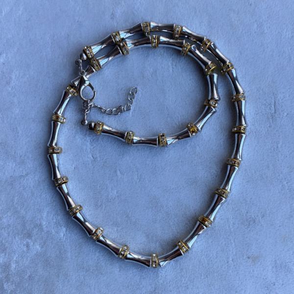 Altın Kaplama Silver Taşlı Kolye