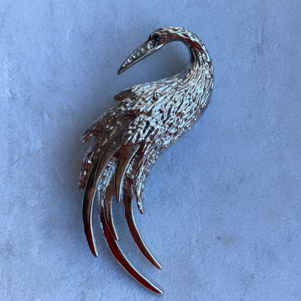 Pelikan Kuş Broş- Silver
