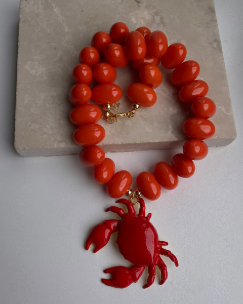 Yengeç Kolye -Turuncu