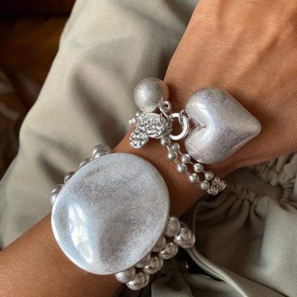 Altın Kaplama Kalp Bileklik