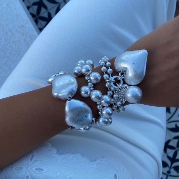 Altın Kaplama Kalp Bileklik