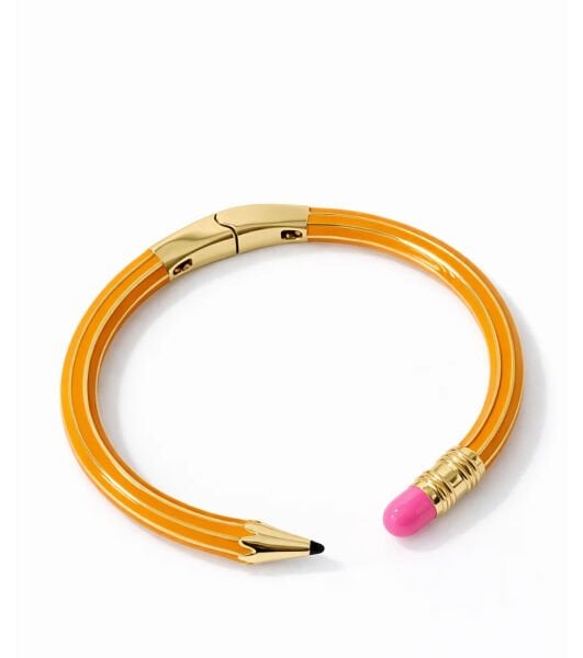 Tasarım Sarı Kalem Kelepçe Bileklik