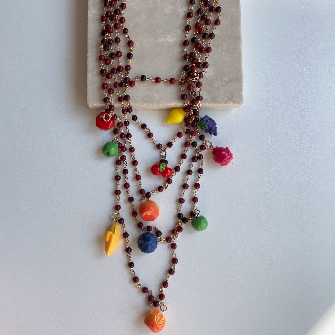 Marka Çoklu Meyveli Charm Kolye