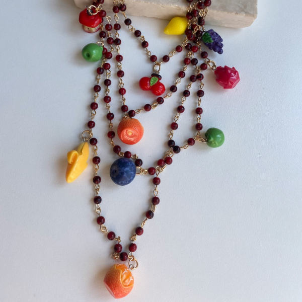 Marka Çoklu Meyveli Charm Kolye