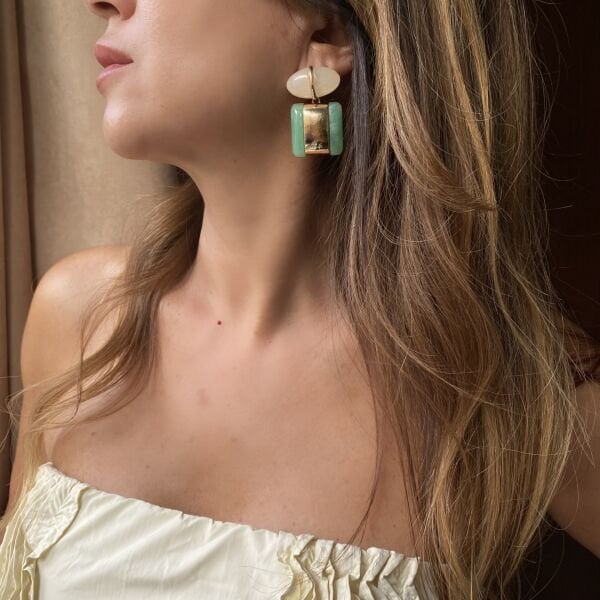 Marka Model Gold Detaylı Küpe