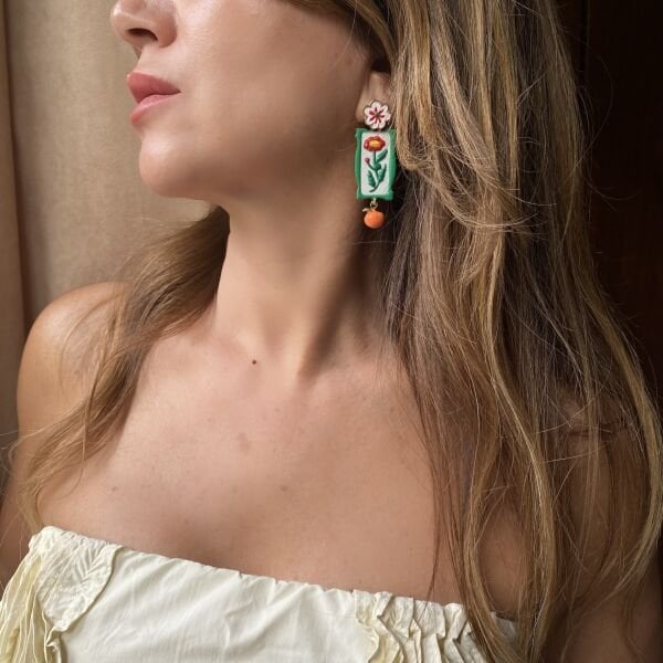 Marka Model Çiçek Küpe