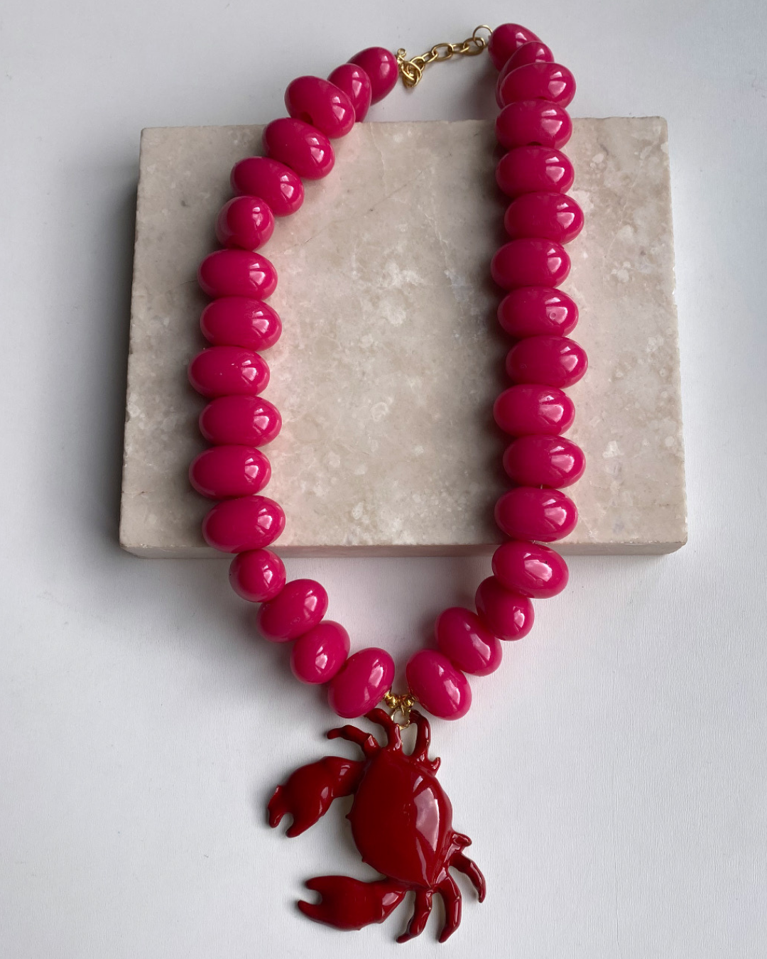 Yengeç Kolye -Pembe