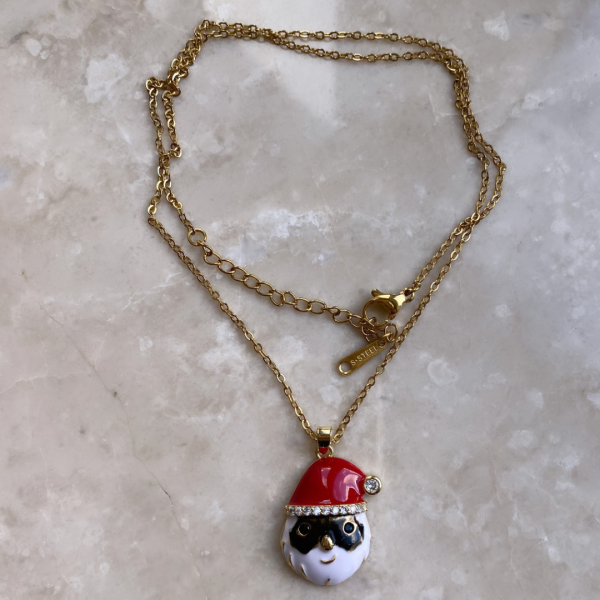 Çelik Yeni Yıl Noel Kolye